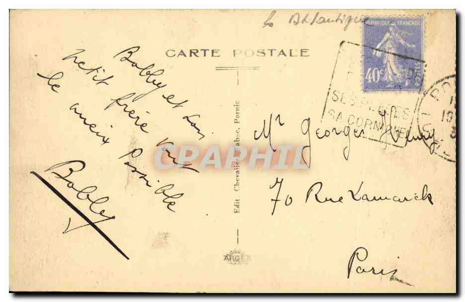 CPA Pornic Vue generale de la Ville — Rückseite