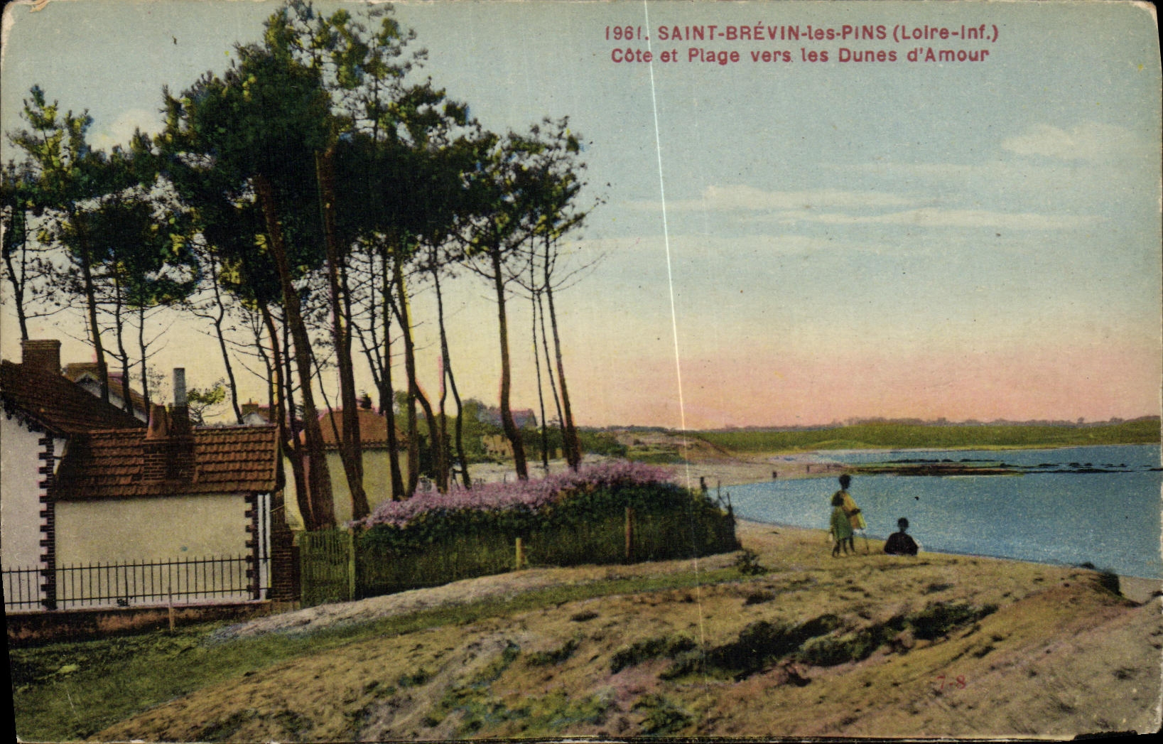 CPA Saint Brevin les Pins Cote et Plage Vers les Dunes d amour