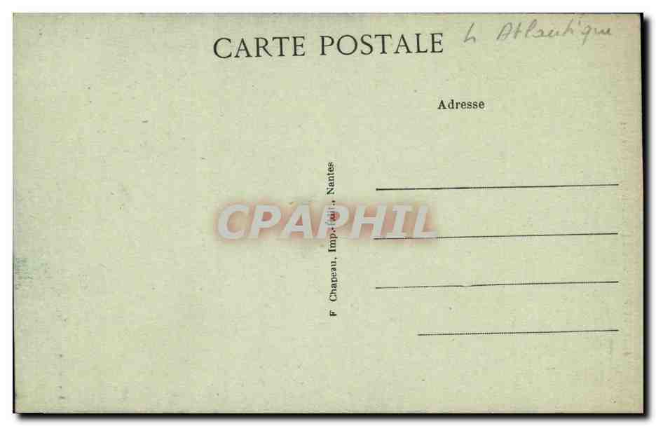 CPA Le Pouliguen Le Port Bateaux — Verso
