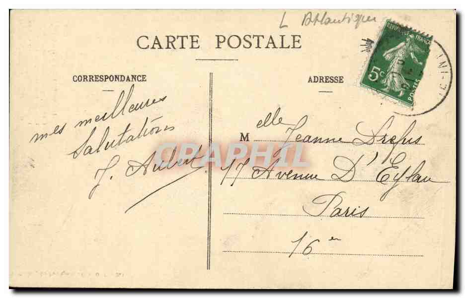 CPA De Pouliguen a Batz Korrigans Lutins  — Back