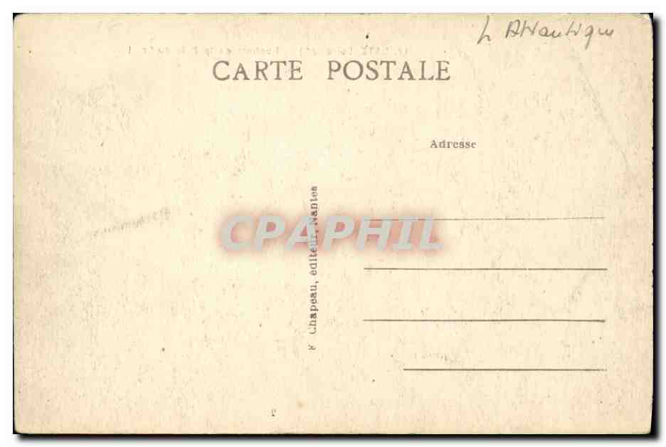 CPA Batz Rochers de la Bale du Scall — Rückseite