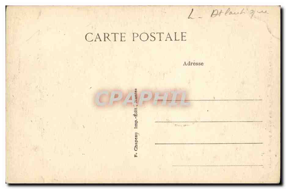 CPA Batz Monument aux Morts Pour la Patrie Militaria — Rückseite
