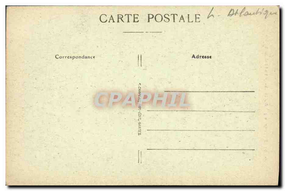 CPA Batz Sur la Cote Le Pont Du Dtable — Rückseite