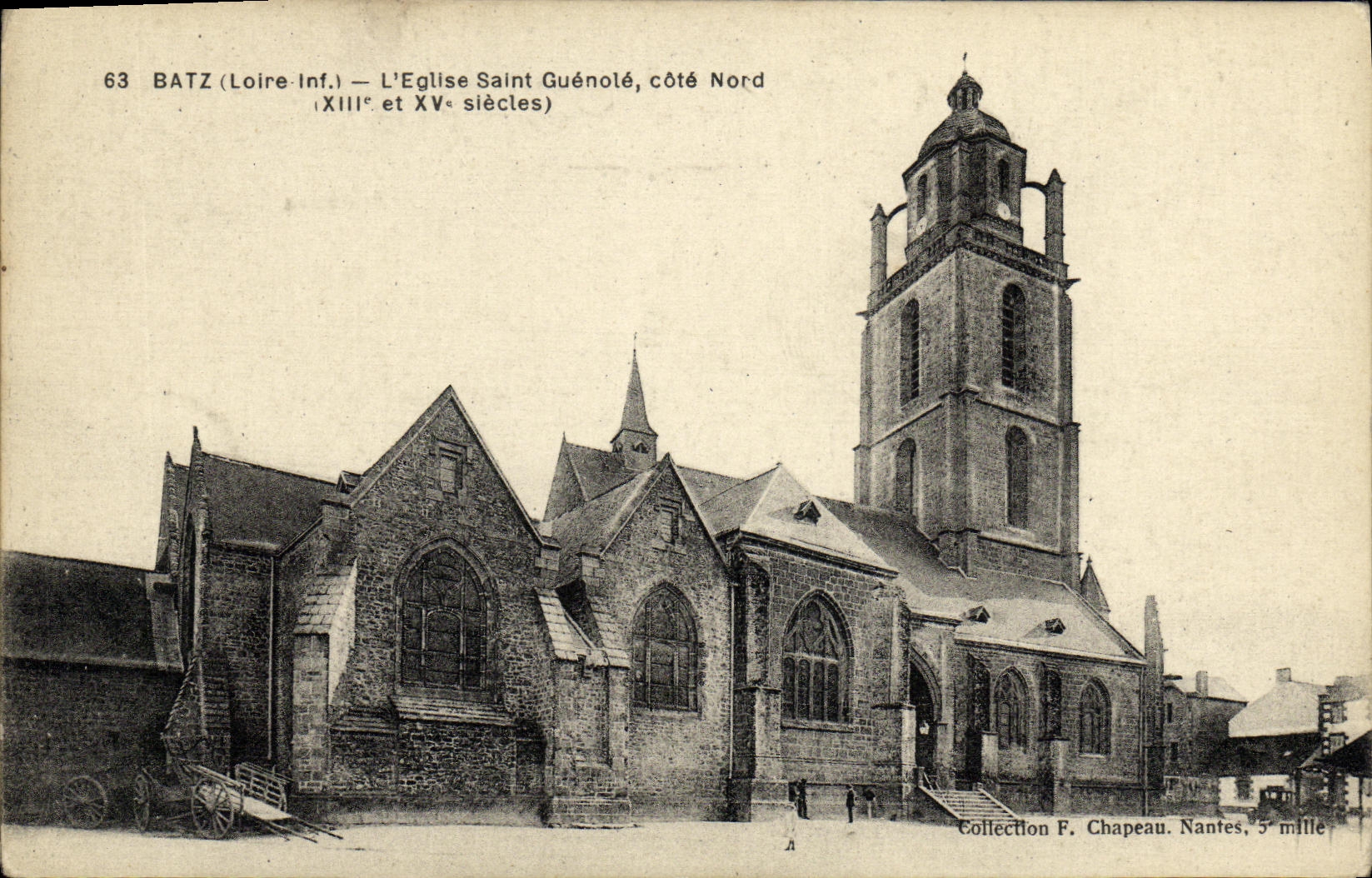 CPA Batz L eglise Saint Guenole Cote Nord