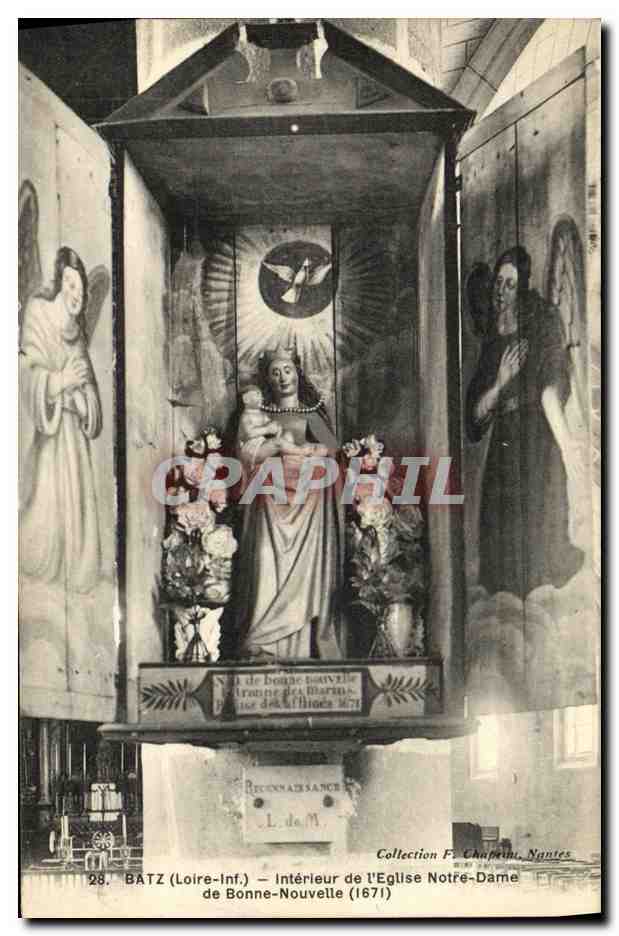 CPA Bourg De Batz Interieur de L Eglise Notre Dame de Bonne Nouvelle