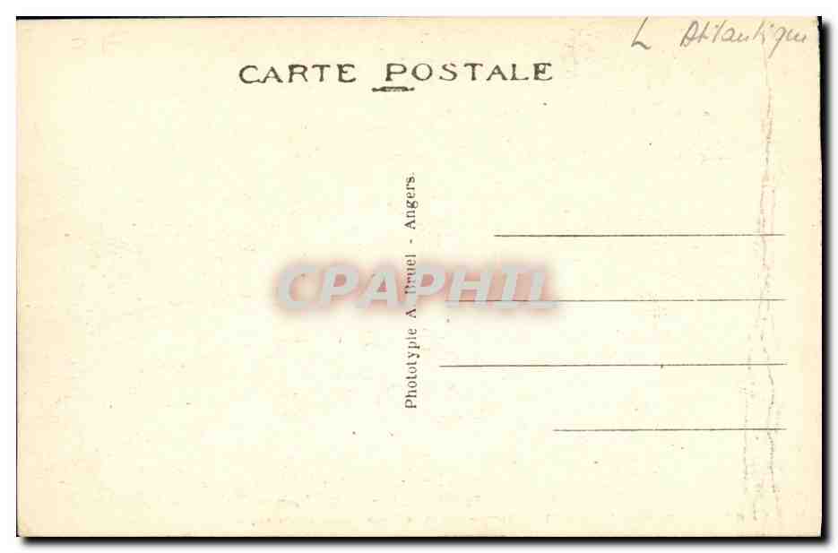 CPA La Baule sur Mer Vue Generale de la Plage Dans le lointain La pointe de Pornichet — Verso