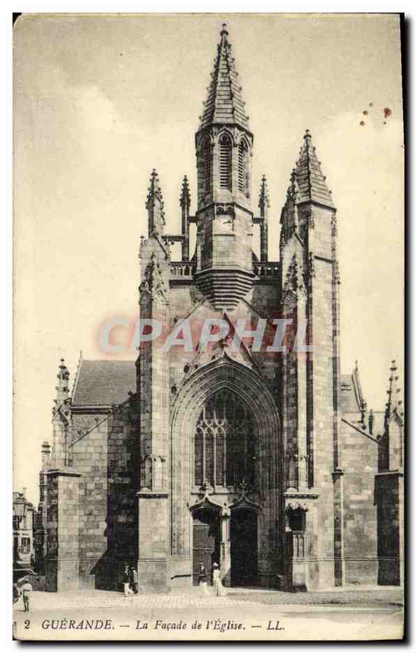 CPA Guerande La Facade de L Eglise