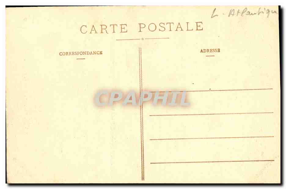 CPA Nantes Le Puits du Chateau — Verso