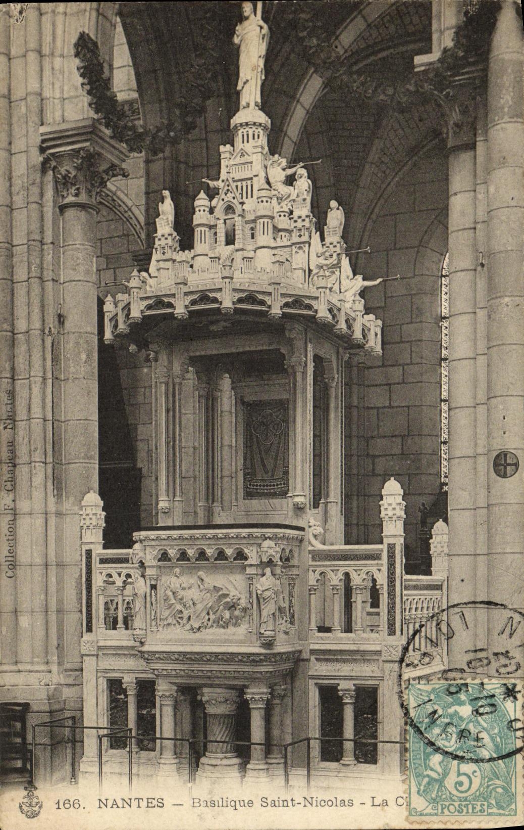 CPA Nantes Basilique Saint Nicolas La chaire