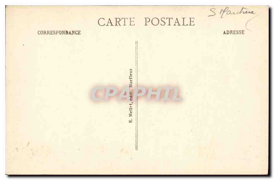 CPA La Poterie Cap d Antifer Manoir de la falaise  — Rückseite
