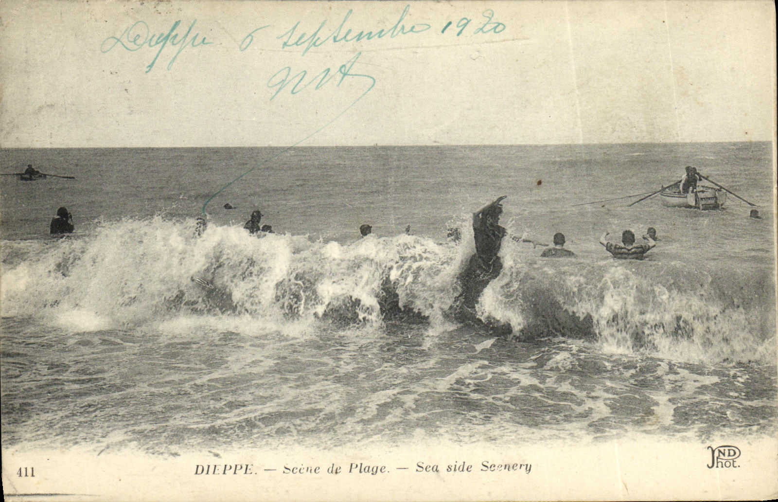 CPA Dieppe Seche de Plage 