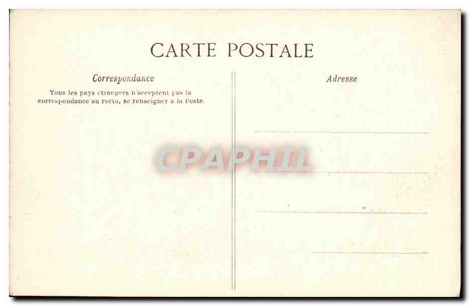 CPA Rouen Jardin des Plantes Allee centrale — Verso