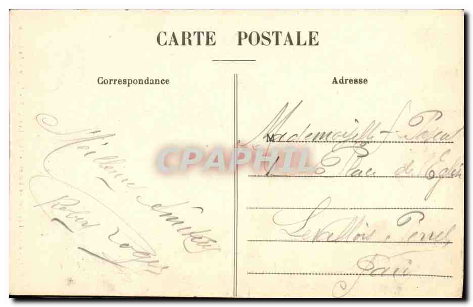 CPA Rouen Bonsecours Eglise La Chaire — Verso