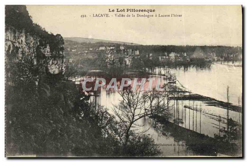 Lacave - Tal der Dordogne im Winter — Verlag: Druckerei Dabarnet et Fils, Ségur