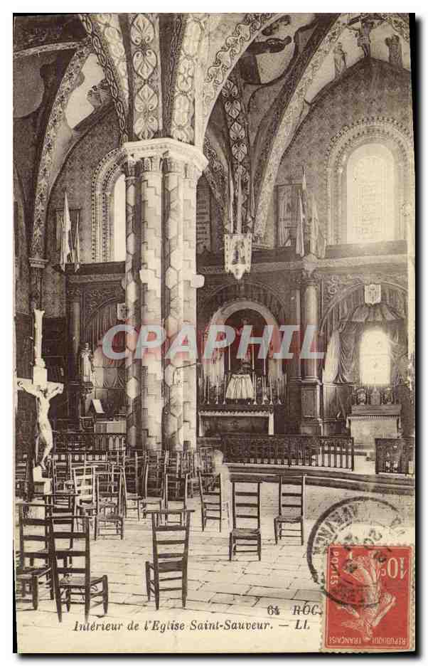 Innenansicht der Kirche Saint-Sauveur — LL — HOC