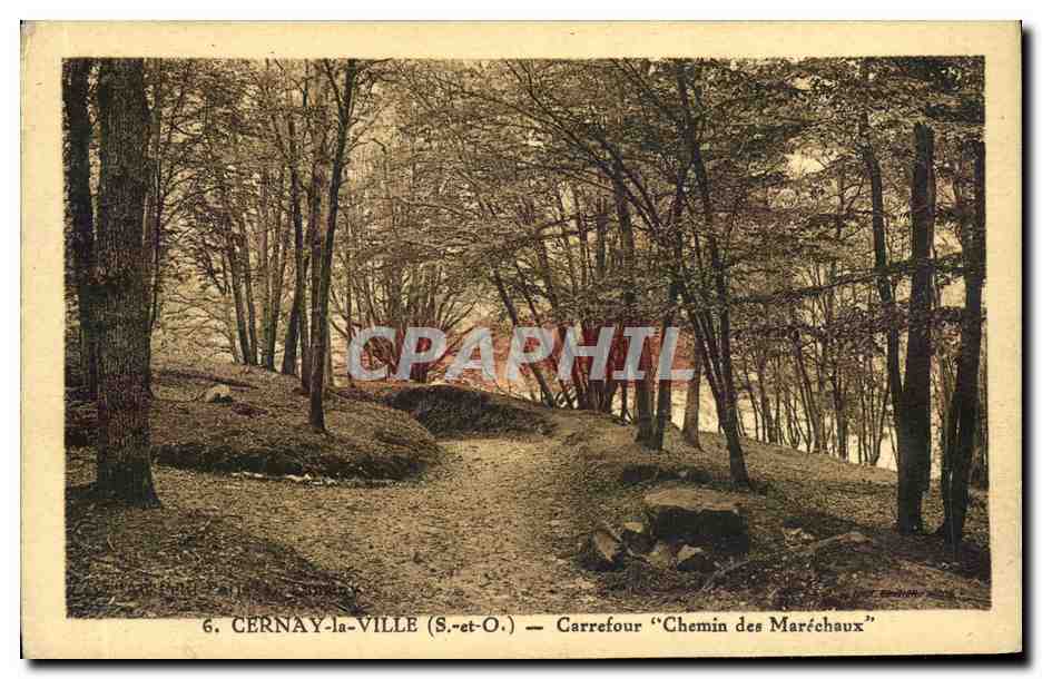 CPA Cernay la Ville Carrefour Chemin des Marechaux 