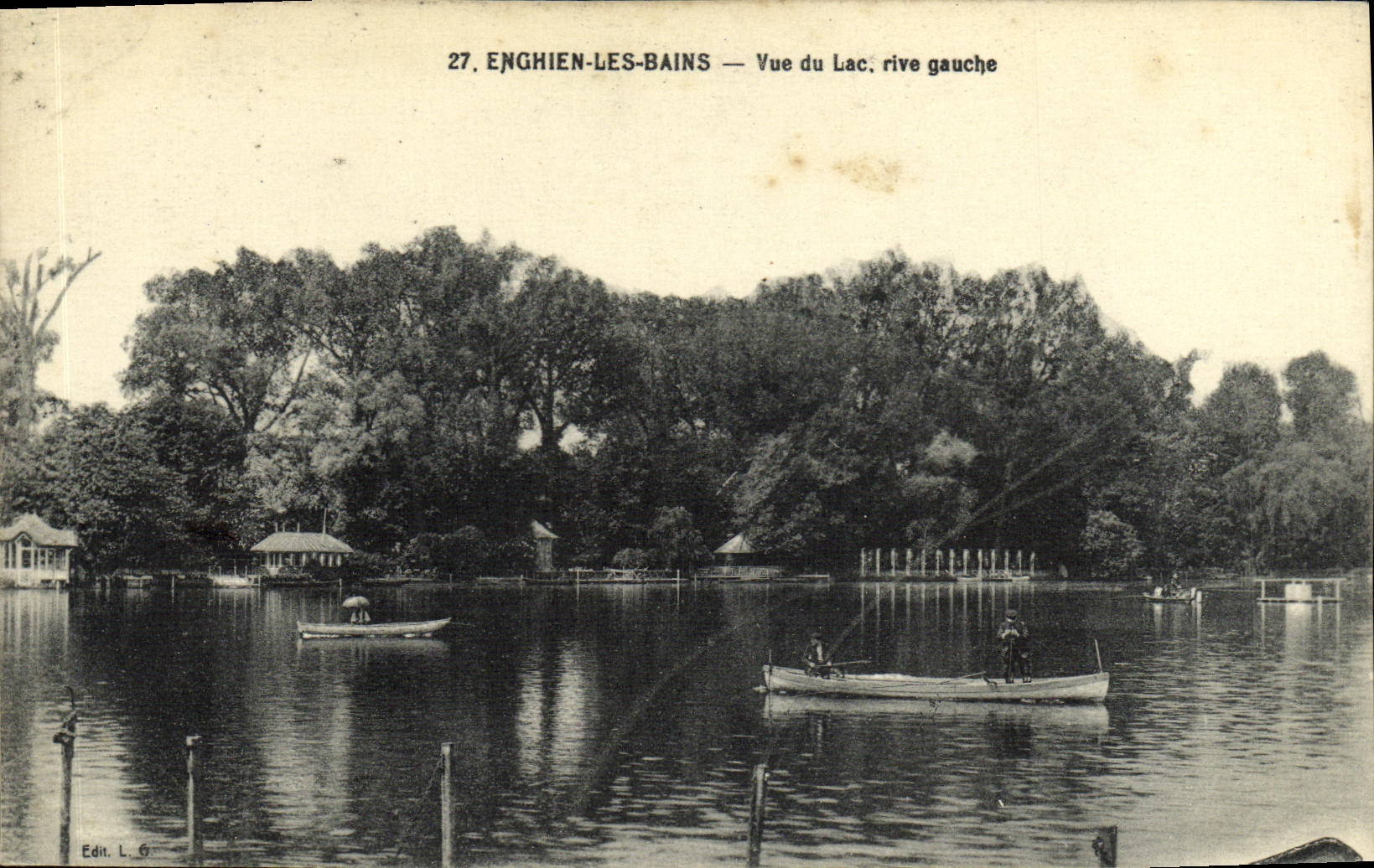 Enghien-les-Bains — Vue du Lac, rive gauche — Edin. L. 6