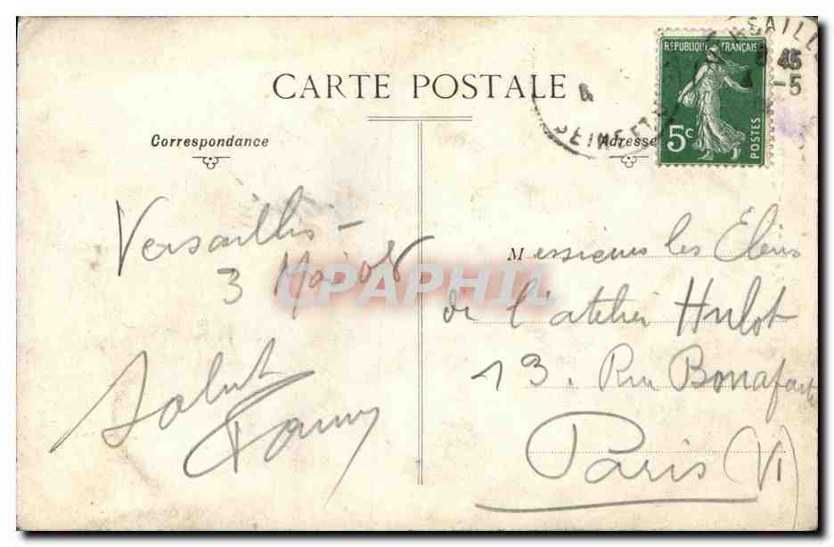 Versailles - Porte de l'Hôpital militaire — Collection des Galeries Modernes, n°26 — Reverso