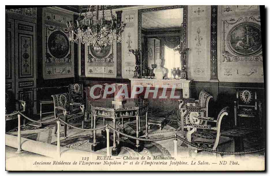 CPA Rueil Chateau de la Malmaison Ancienne residence de Napoleon 1er Le salon 