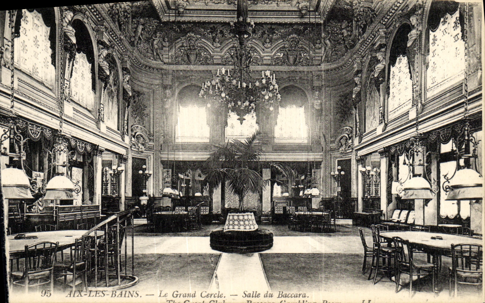 CPA Aix Les Bains Le Grand cercle Salle Baccara Casino