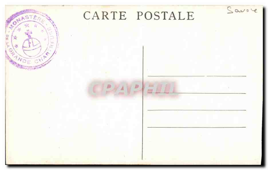 Route de la Grande-Chartreuse - Entrée du Désert — Ci. A.V. n°79 — Verso