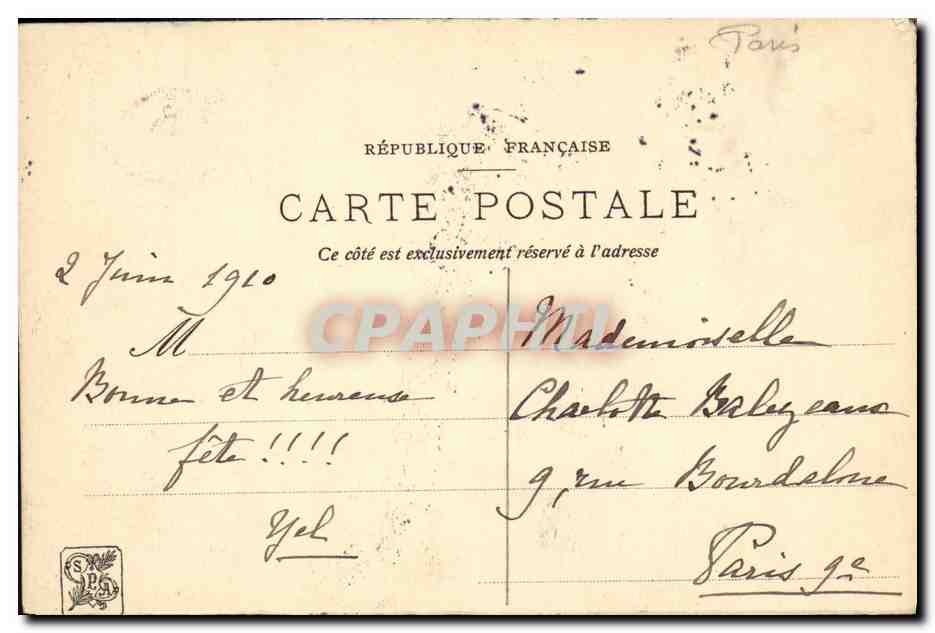 CPA Cayron Le Potin — Back