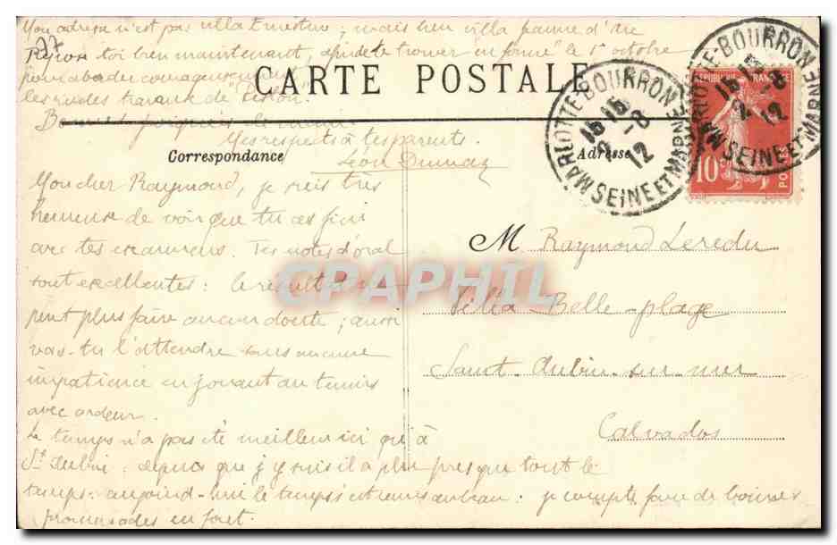 Marlotte — Le Long Rocher, Rocber Beaudelaire et Sentier de l'Enfer du Dante — L.C. — Reverso