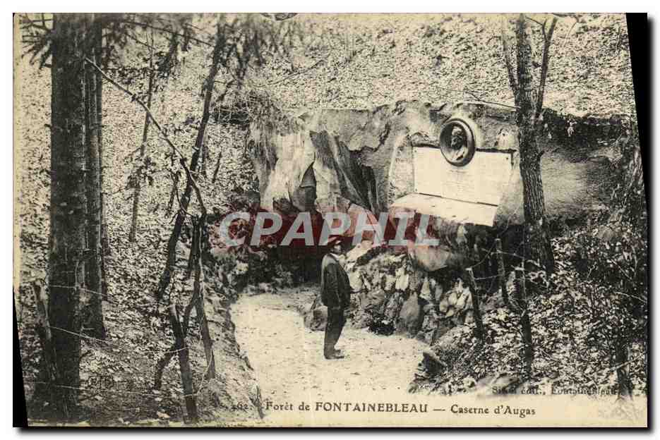 Bosque de Fontainebleau — Caserna de Augas - Anverso