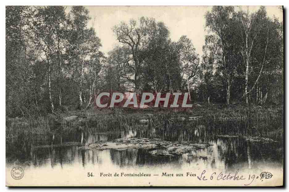 Forêt de Fontainebleau — Mare aux Fées — Éditeur E.D. n°54