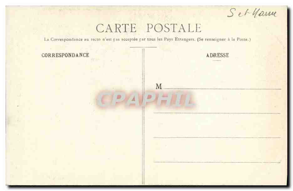 Bosque de Fontainebleau — La Dame d'Apremont — Editor PF, n° 1189 — Reverso