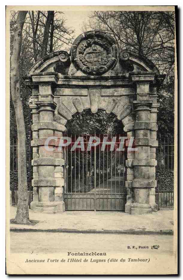 Fontainebleau — Oude vesting van het Hôtel de Luynes (genaamd de Tambour) — B. F., PARIS
