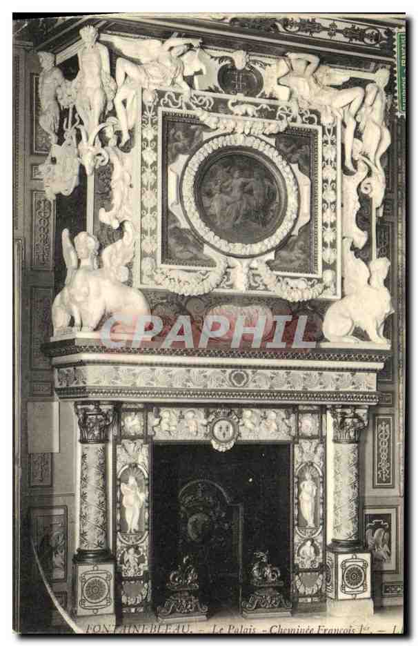 Fontainebleau — El Palacio — Chimenea de Francisco I — Editor: F. G. B. (n° 107)