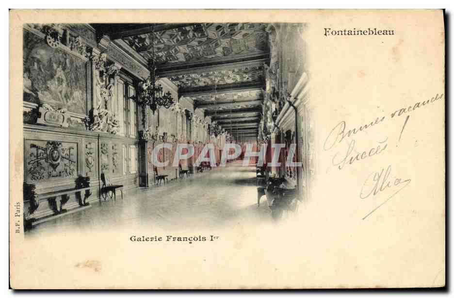 Fontainebleau — Galería de Francisco I — B.F. Paris, n°1