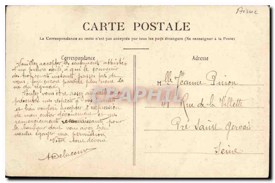Villa des Tôurelles — Anguilcourt-le-Sart — L. Leclère, édit., La Fère — Reverso