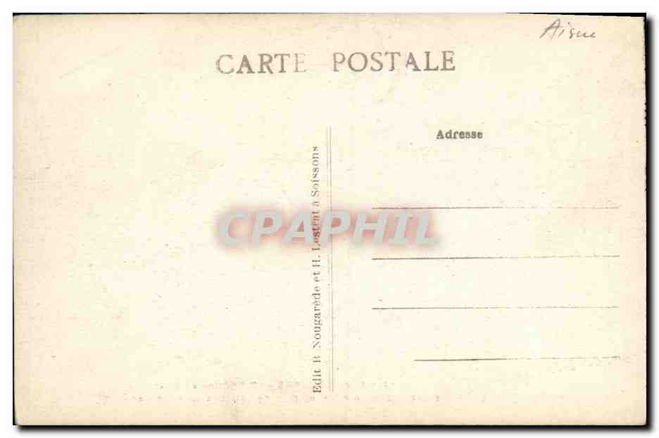 CPA Soissons Cathedrale de Rellquaire en Cuivre — Rückseite