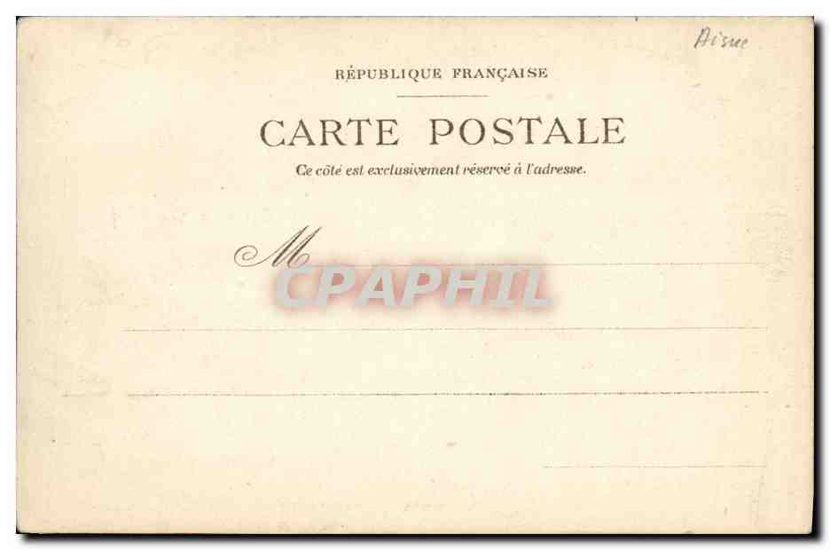 CPA Laon Colonnades du palais de justice — Rückseite