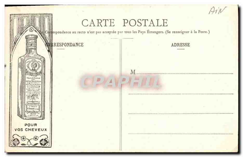 Divonne-les-Bains — Fuente Vidapre — Pittier, fotógrafo-editor, Ancenis — Reverso