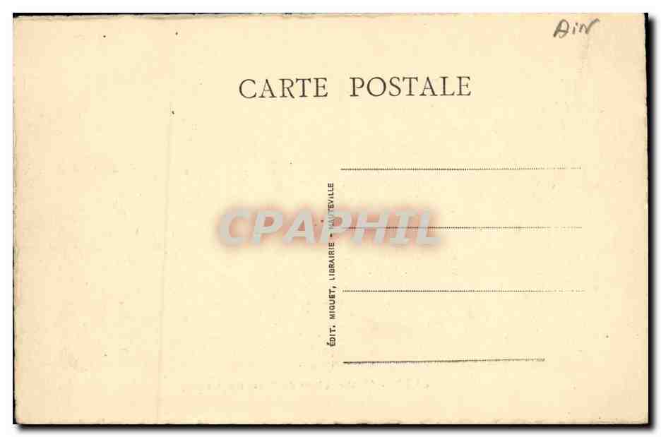 Lacoux (Ain) — Ligne du Tram Hauteville — Verso