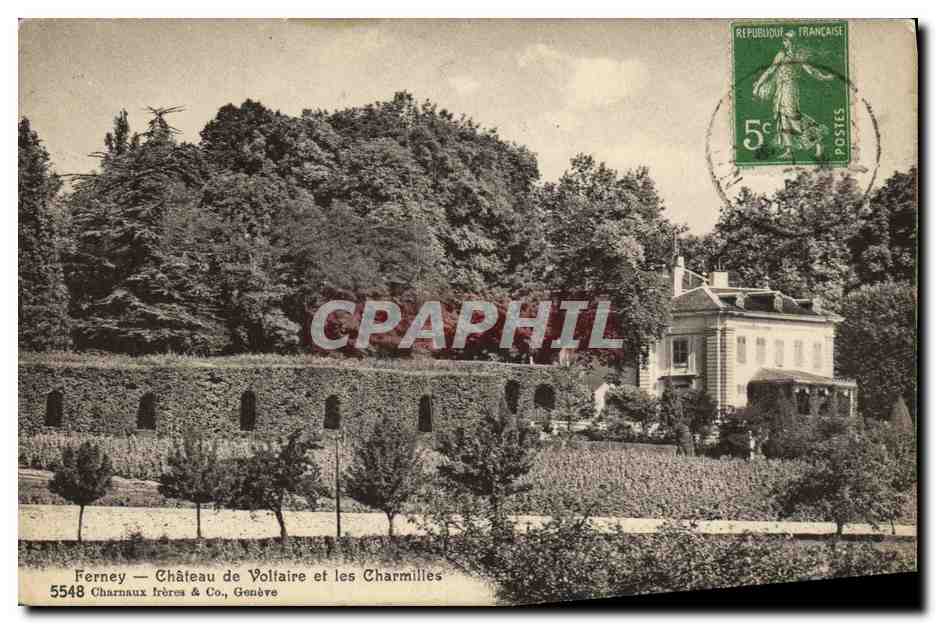 CPA Ferney Chateau de Voltaire et les Charmilles