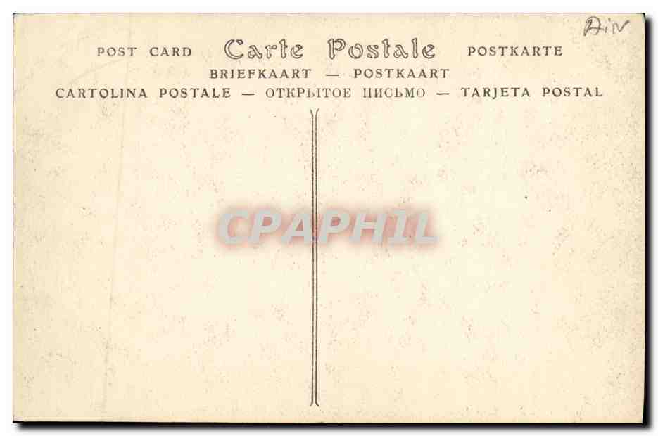 CPA Bourg Eglise Le grand Portail — Verso