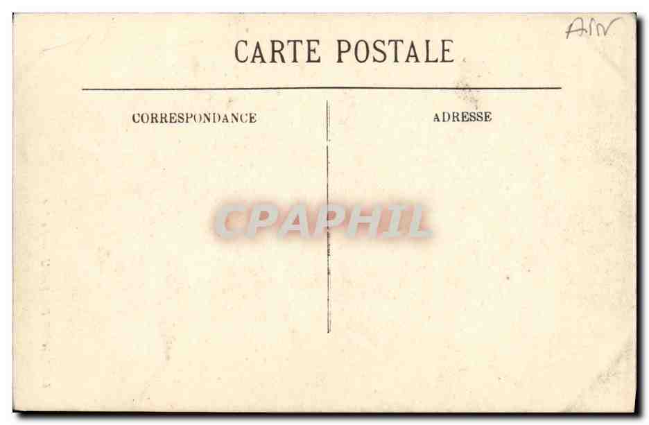 CPA Bourg de Eglise La nef — Verso