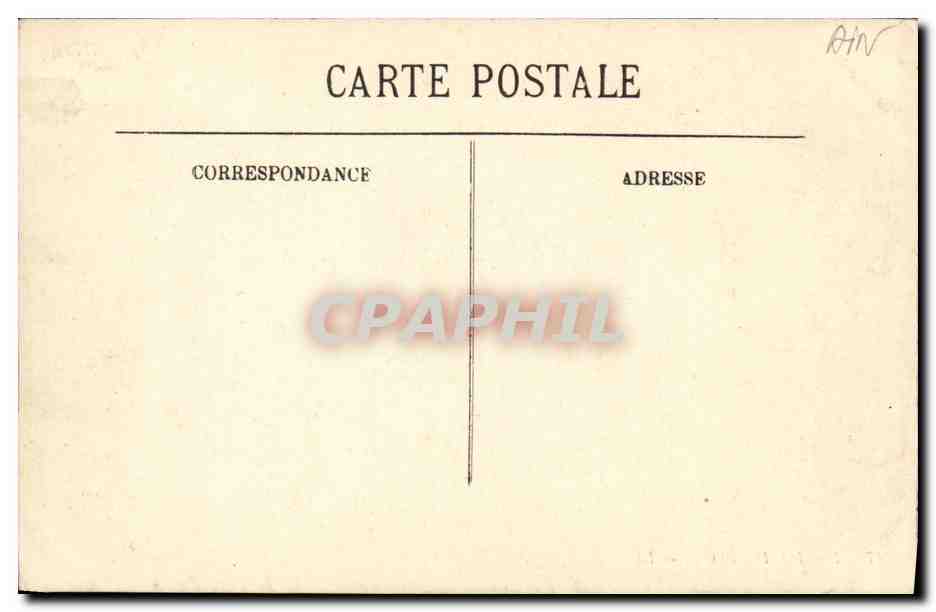 CPA Bourg de Eglise  — Verso
