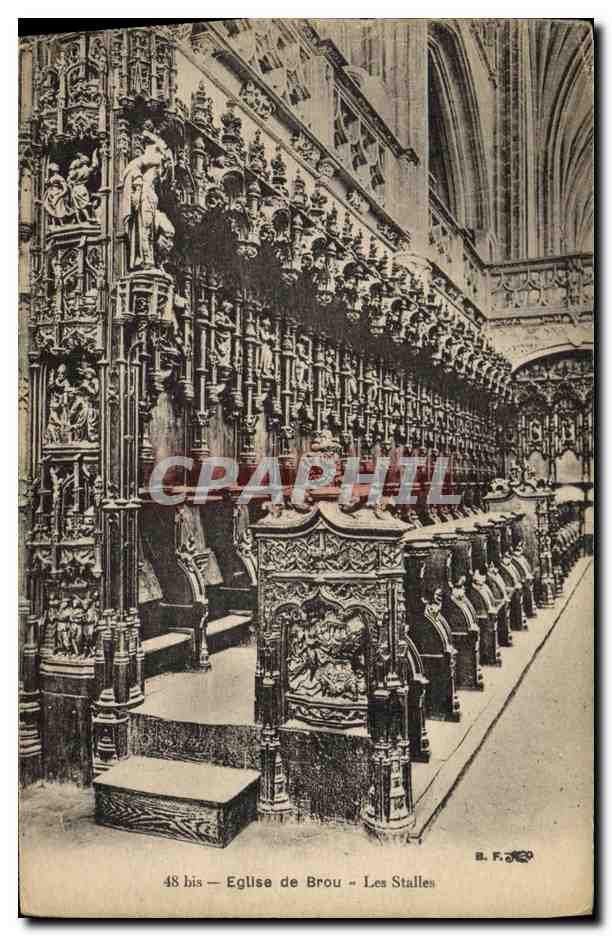 CPA Bourg de Eglise Les Stalles