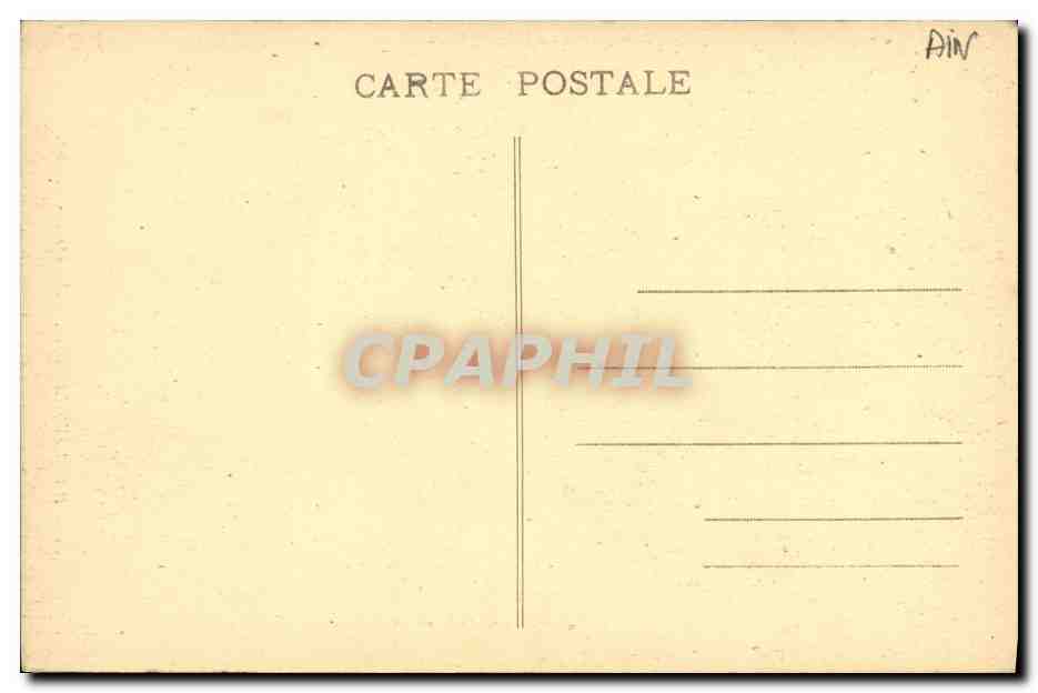 CPA Hauteville Cascade de Charabotte — Verso