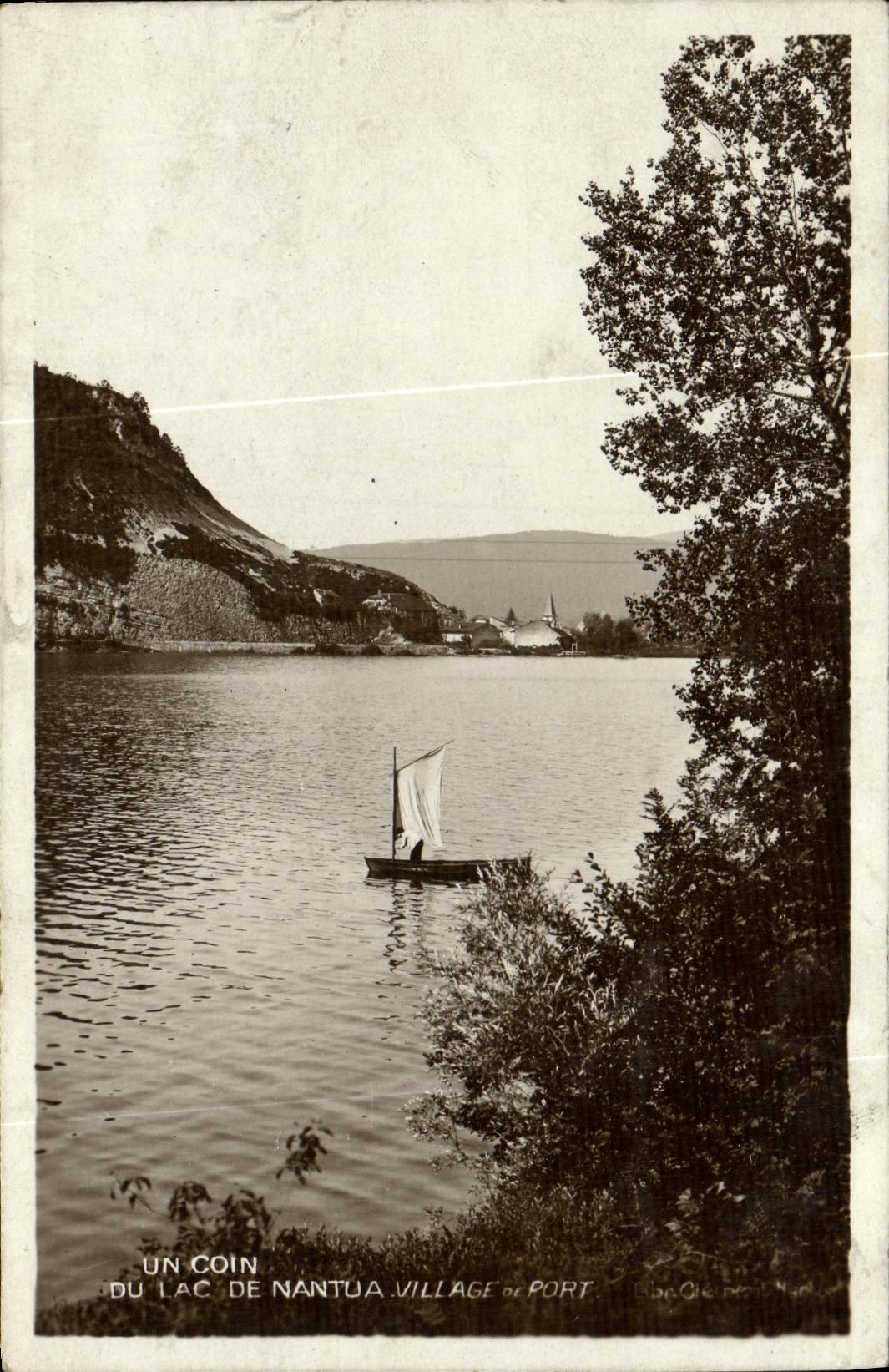 Un coin du lac de Nantua — village de port — éditeur inconnu