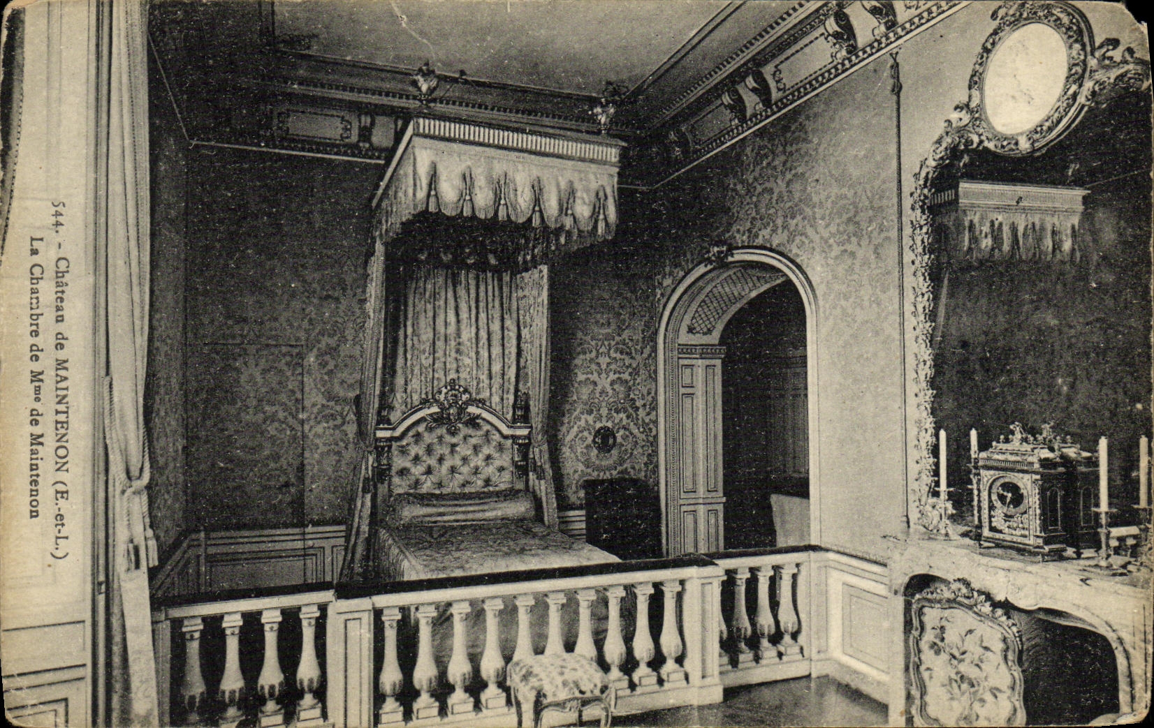 Chambre de Madame de Maintenon — Château de Maintenon (E.-et-L.) — E. L. éditeur, n° 544