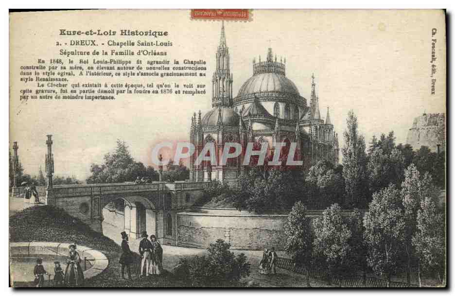 Dreux - Kapelle Saint-Louis — Geschichte der Kapelle und des Turms — Ch. Pascal, Verlag, Dreux