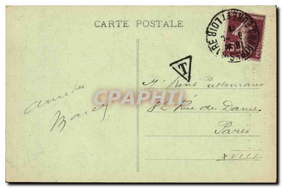 CPA Chartres La Porte Guillaume Tabac — Rückseite