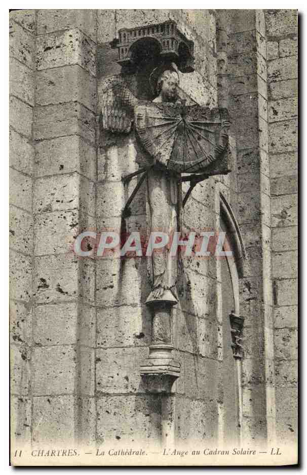 Chartres — La Cathédrale — L'Ange au Cadran Solaire — LL