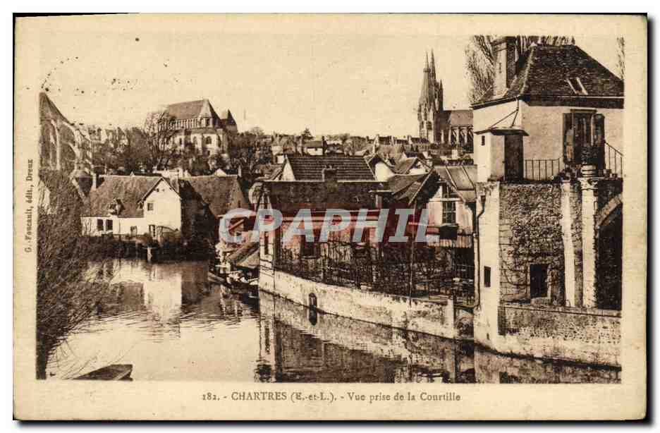 CPA Chartres Vue Prise de la Courtille
